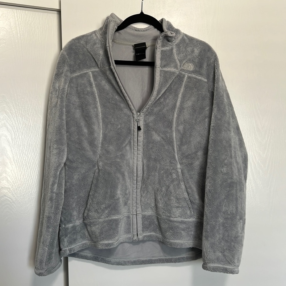 Northface grey fleece coat.